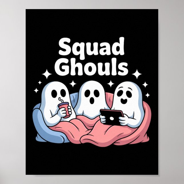 Squad Spöken Matching Funny Halloween 5 Poster (Framsidan)