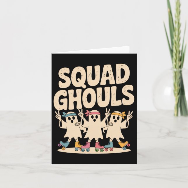 Squad Spöken Matching Funny Halloween 6 Kort (Framsida)