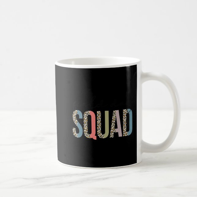 Squad Teacher Student första dagen i skolbön Kaffemugg (Höger)