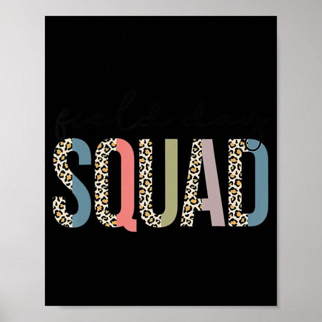 Squad Teacher Student första dagen i skolbön Poster (Framsidan)