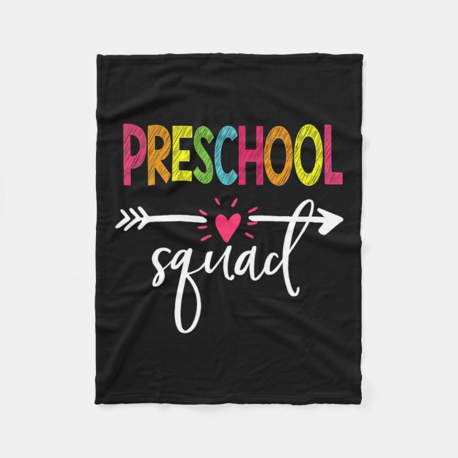 Squad Teacher Student Team Back to school Fleecefilt (Framsidan)