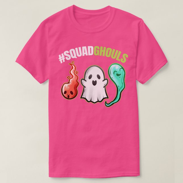 SquadGhouls Squad of Ghouls Spöken Spirits Hallowe T Shirt (Design framsida)