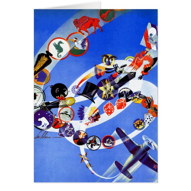 Squadron Insignia Hälsningskort (Framsidan)