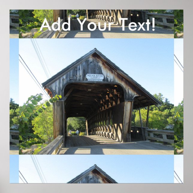 Squam River Covered Bridge Poster (Framsidan)