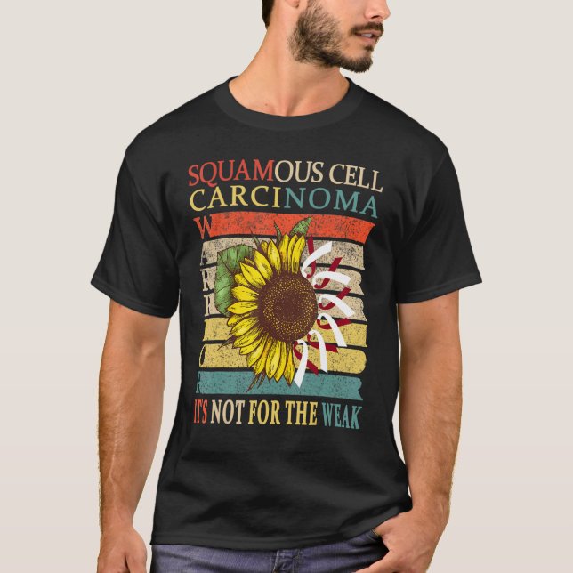 Squamell Cell Carcinoma Warrior Scc Warrior T Shirt (Framsida)