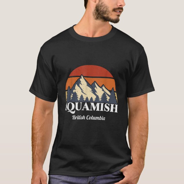 Squamish BC Vacation Hiking Camping Retro Family G T Shirt (Framsida)
