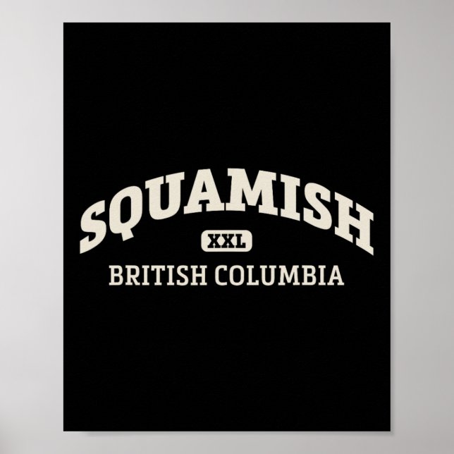 Squamish College Stil Klippklättring Områdesdesign Poster (Framsidan)
