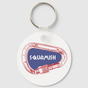 Squamish som klättrar Carabiner Nyckelring