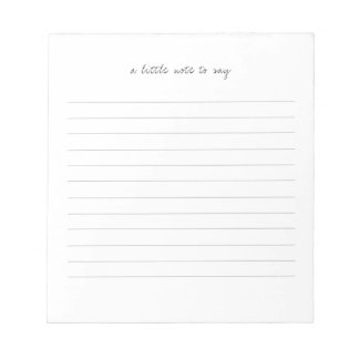 Square A Little Note to Say Script Line Notepad Anteckningsblock