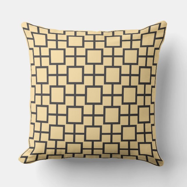 Square Beige Dekorativ kudde (Framsida)