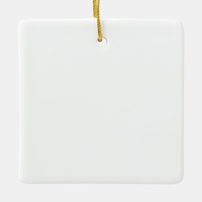 Square Ceramic Ornament (Framsida)