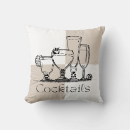 Square Cocktails Pillow Kudde