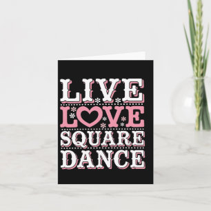 Square Dance Kärlek Square Dancing Square Dance Gi Kort
