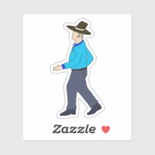 Square Dance Man Klistermärken