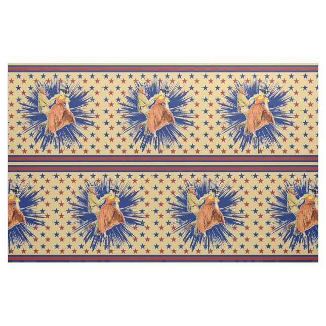 Square Dance Swing Dance Couple Star Rand 9" Tyg (Fat Quarter)