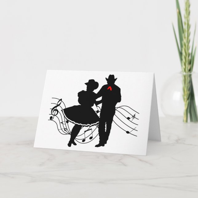 Square Dancing Kort (Framsida)