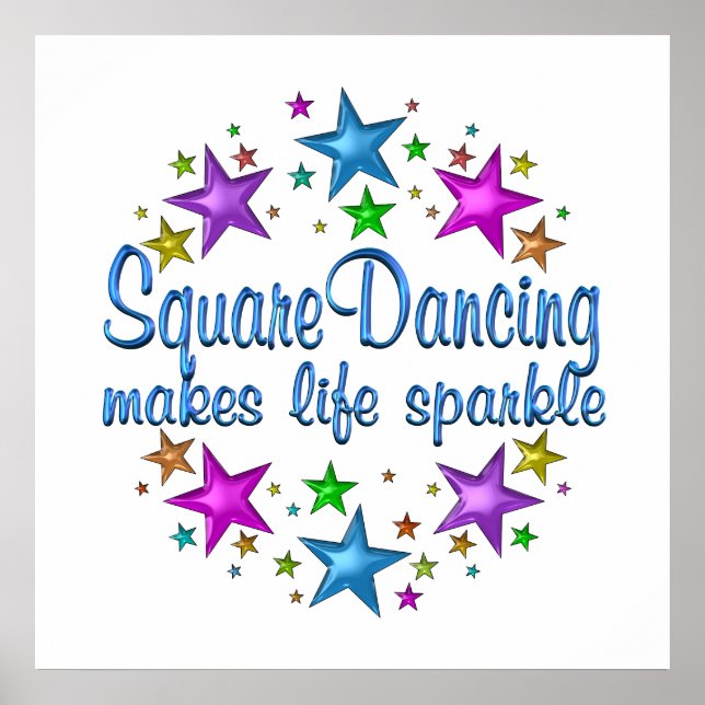 Square Dancing Makes Life Gnistra Poster (Framsidan)