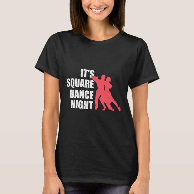 Square Dancing  T Shirt (Framsida)