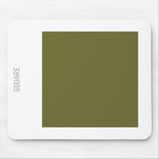Square - Deep Olive och White Musmatta
