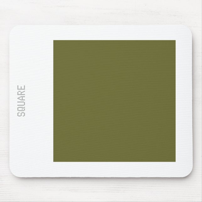 Square - Deep Olive och White Musmatta (Framsidan)