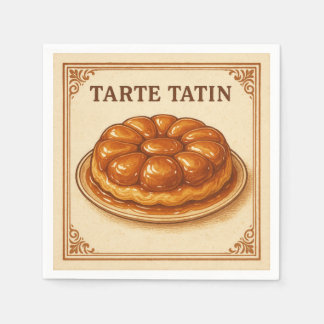 Square  Design (Tarte Tatin, Retro Style) Pappersservett