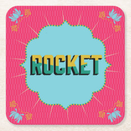 Square Diwali Underläggs Underlägg Papper Kvadrat