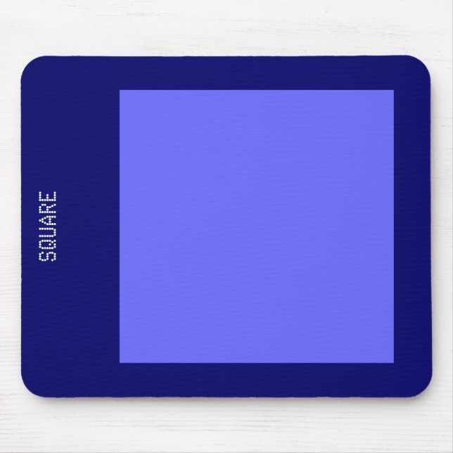 Square - Electrical Blue and Deep Navy Musmatta (Framsidan)