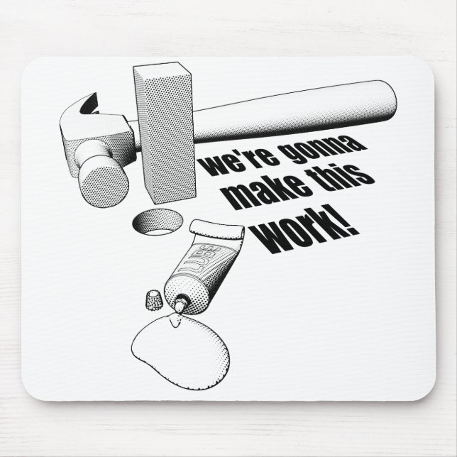 Square fixerar rundahål musmatta (Framsidan)