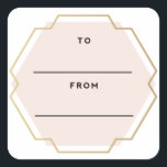 Square Gift-Märkre för julgåvor Fyrkantigt Klistermärke<br><div class="desc"></div>