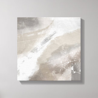 Square Grått Beige - minimalistisk modern Abstrakt Canvastryck