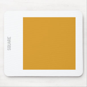 Square - Guld Färg och Vita Musmatta