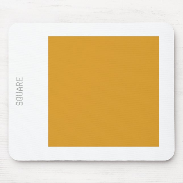Square - Guld Färg och Vita Musmatta (Framsidan)
