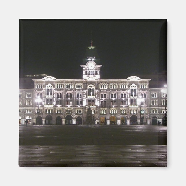 Square i Trieste Magnet (Framsidan)