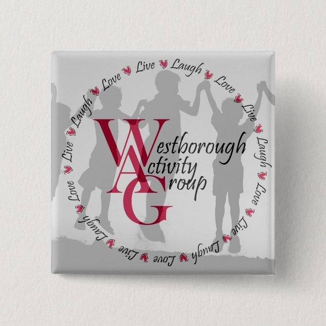 Square knäppas - rundalogotypen knapp (Framsida)