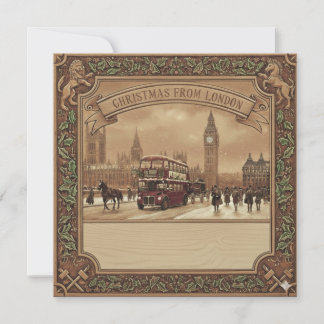 Square London Card - Christmas Julkort