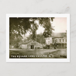 Square, Long Valley, New jersey Vintagen Vykort