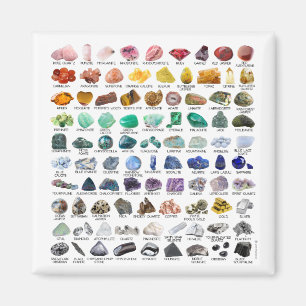 Square Magnet the Crystal Collection Rainbow Sten