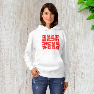 Square Mesh Womens Hoodie T Shirt