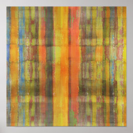 Square Modern Art Earth Färg Poster