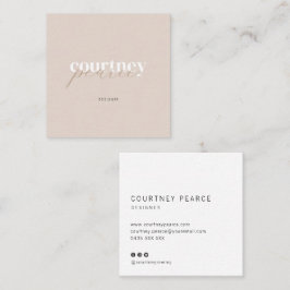 Square Modern professional business card Fyrkantigt Visitkort