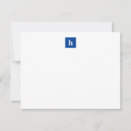 Square Monogram Anteckningskort