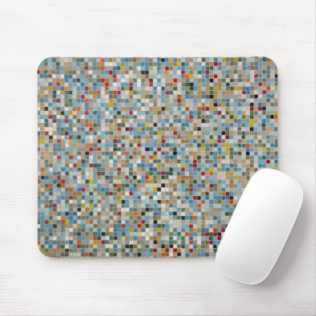 Square Mosaic Multi-färgad Tile Mönster (foto) Musmatta (Med mus)