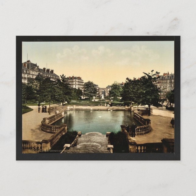 Square och Ställe D'Arcy, Dijon, Frankrike cla Vykort (Framsida)