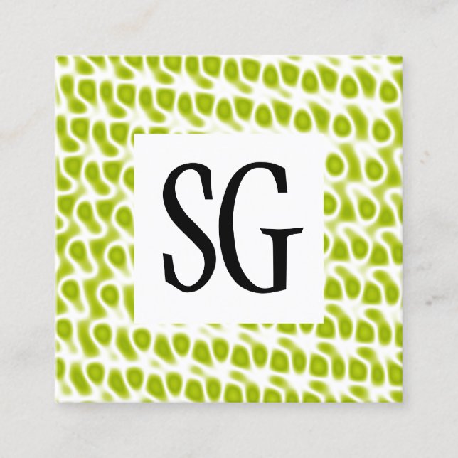 Square Panel - Initialer - 080716(8) Fyrkantigt Visitkort (Framsida)