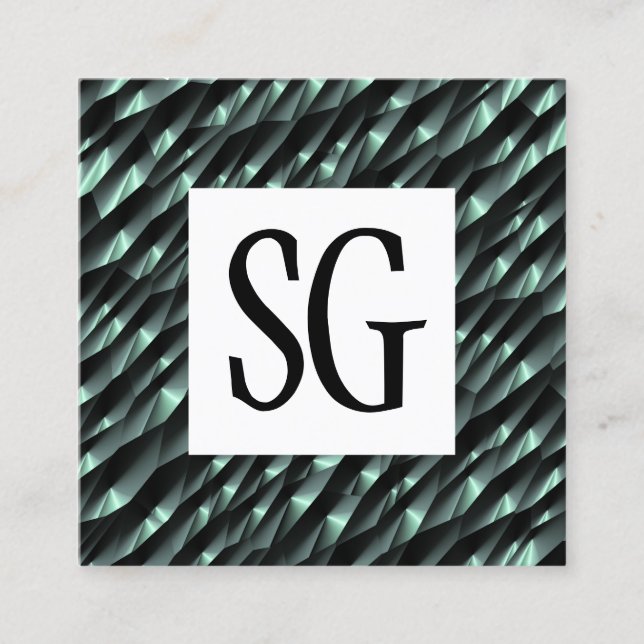 Square Panel - Initialer - 190716(04) Fyrkantigt Visitkort (Framsida)