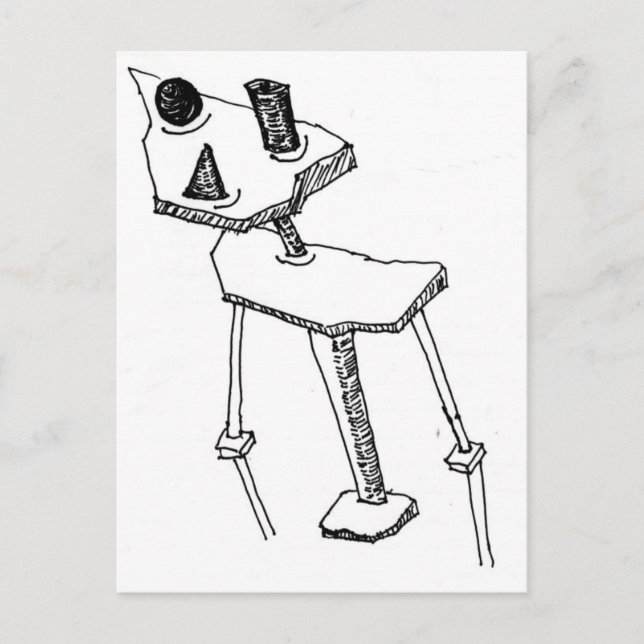 Square Peg Vykort (Framsida)