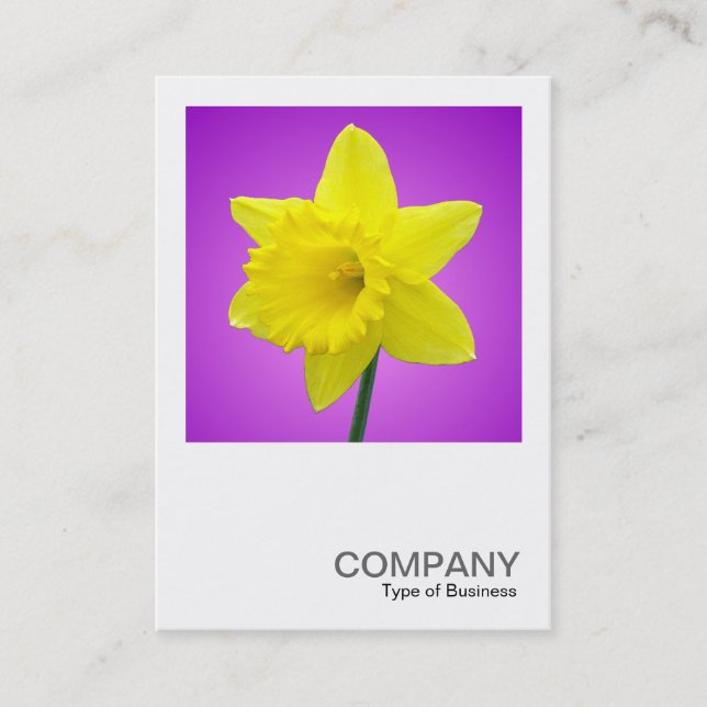 Square Photo 012 - Daffodil Visitkort (Framsida)