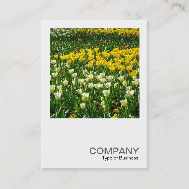 Square Photo 0200 - Vår blommor Visitkort (Framsida)