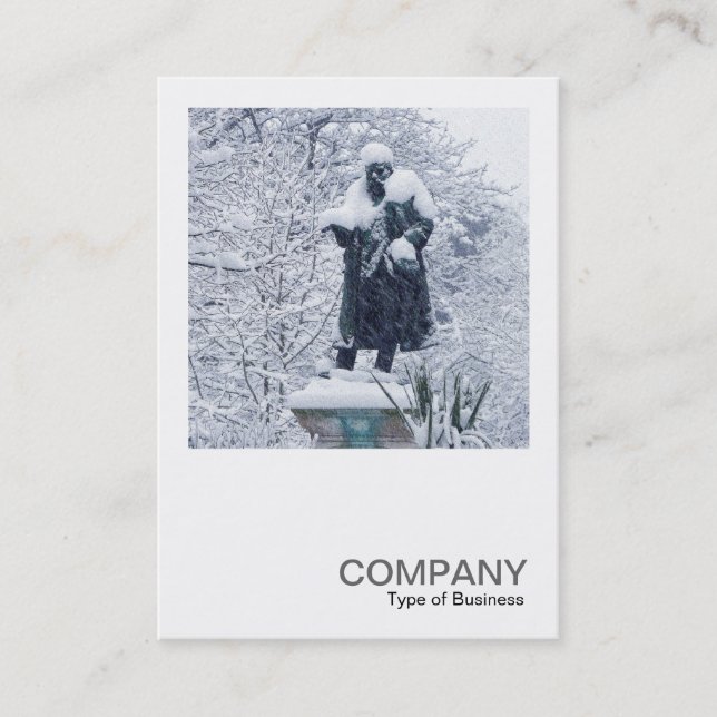 Square Photo 0278 - Snö i parken Visitkort (Framsida)