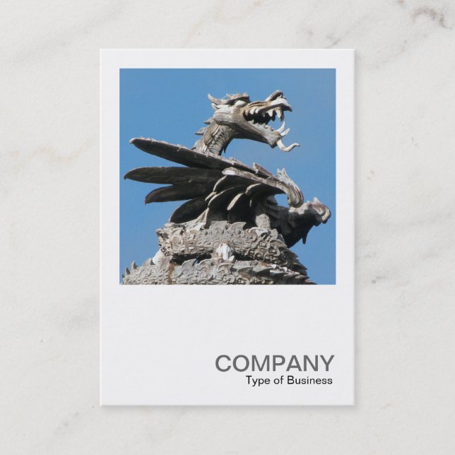 Square Photo 0362 - Dragon, Cardiff City Hall Visitkort (Framsida)